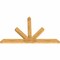 Ekena Millwork Saratoga Rough Sawn Timber Gable Bracket, Western Red Cedar, 96"W x 60"H x 4"D x 6"F, 15/12 Pitch GBW096X60X0406SAR00RWR - alternate 4